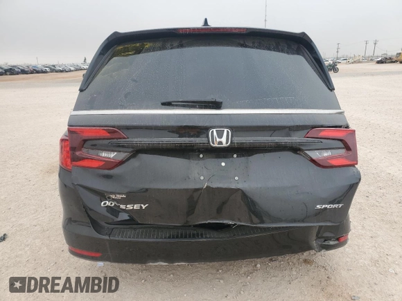 2024 Honda Odyssey Sport with VIN 5FNRL6H78RB046354, listed as a Copart auction lot 44734005 with 10,872 mi miles and Salvage Title. Bid and sale history available at DreamBid. Image 6.