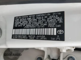 2016 Toyota Prius One with VIN JTDKDTB32G1122160, listed as a Copart auction lot 53308555 with 144,711 mi miles and Clean Title. Bid and sale history available at carsss.com. Image 12.