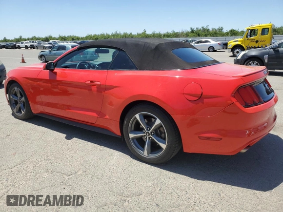 2015 Ford Mustang V6 with VIN 1FATP8EM9F5382940, listed as a Copart auction lot 56762445 with 47,155 mi miles and Salvage title. Bid and sale history available at DreamBid. Image 2.