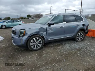 2020 Kia Telluride S with VIN 5XYP64HC7LG022580, listed as a Copart auction lot 48550475 with 54,571 mi miles and Salvage Title. Bid and sale history available at carsss.com. Image 1.