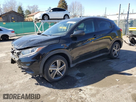 2021 Honda HR-V EX-L with VIN 3CZRU5H74MM719808, listed as a Copart auction lot 50609565 with 52,031 mi miles and Salvage Title. Bid and sale history available at carsss.com. Image 1.