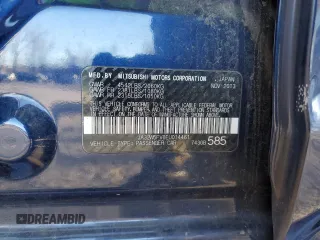 2014 Mitsubishi Lancer Evolution MR with VIN JA32W5FV8EU014461, listed as a Copart auction lot 87376384 with 0 mi miles and Salvage Title. Bid and sale history available at carsss.com. Image 12.