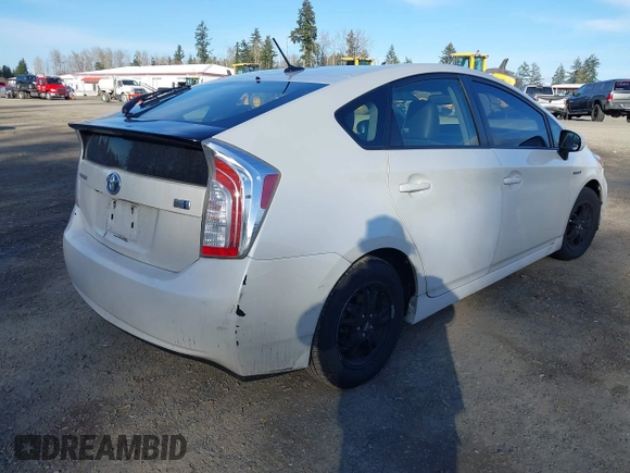 2015 Toyota Prius Four with VIN JTDKN3DU9F0471369, listed as a IAAI auction lot 41725887 with 161,489 mi miles. Bid and sale history available at carsss.com. Image 4.