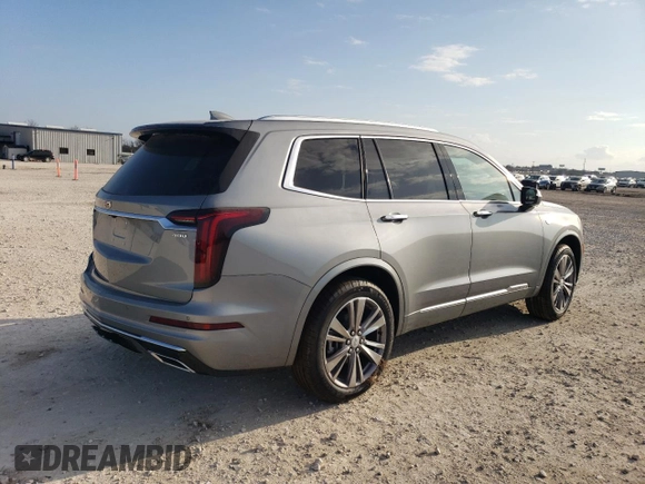 2025 Cadillac XT6 FWD Premium Luxury with VIN 1GYKPCRS4SZ120449, listed as a Copart auction lot 44198675 with 332 mi miles and Clean Title. Bid and sale history available at carsss.com. Image 3.