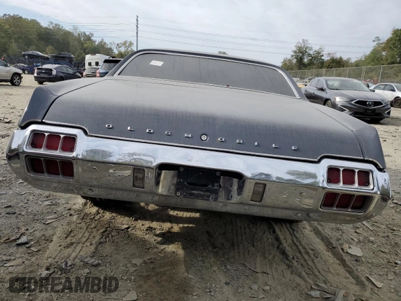1971 Oldsmobile Cutlass with VIN 342571M217077, listed as a Copart auction lot 74833304 with Not Provided miles and Salvage Title. Bid and sale history available at DreamBid. Image 6.