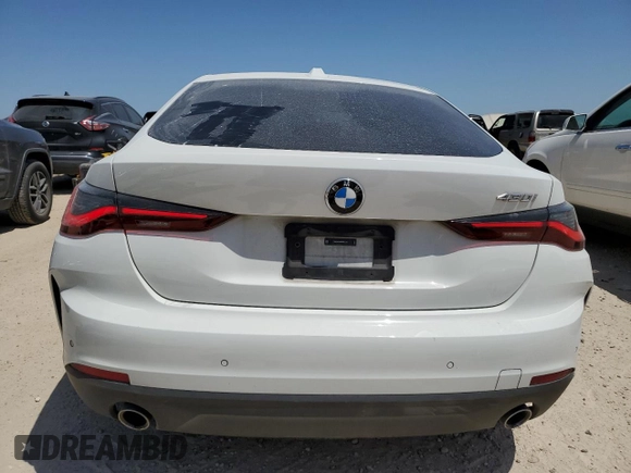 2024 BMW 4 Series 430i with VIN WBA63AV09RFR61736, listed as a Copart auction lot 52798015 with 45,705 mi miles and Salvage title. Bid and sale history available at DreamBid. Image 6.
