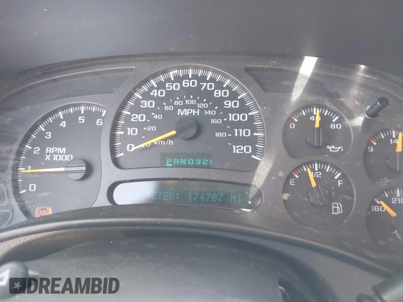 2004 Chevrolet Avalanche with VIN 3GNEC12T94G262585, listed as a IAAI auction lot 41994258 with 174,707 mi miles and . Bid and sale history available at DreamBid. Image 7.