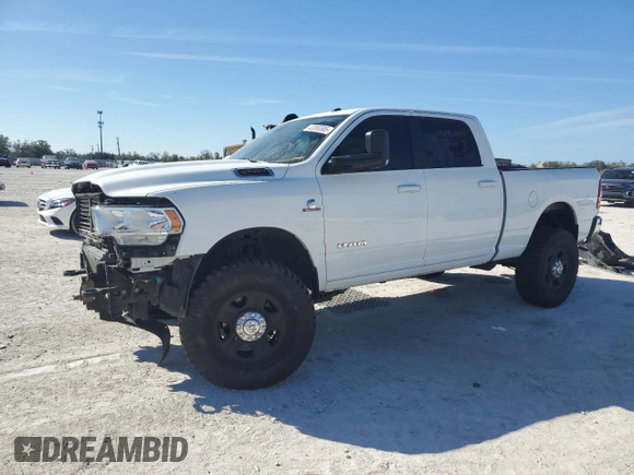 2022 Ram 2500 Big Horn with VIN 3C6UR5DL6NG142842, listed as a Copart auction lot 43265585 with 89,783 mi miles and Salvage Title. Bid and sale history available at carsss.com. Image 1.