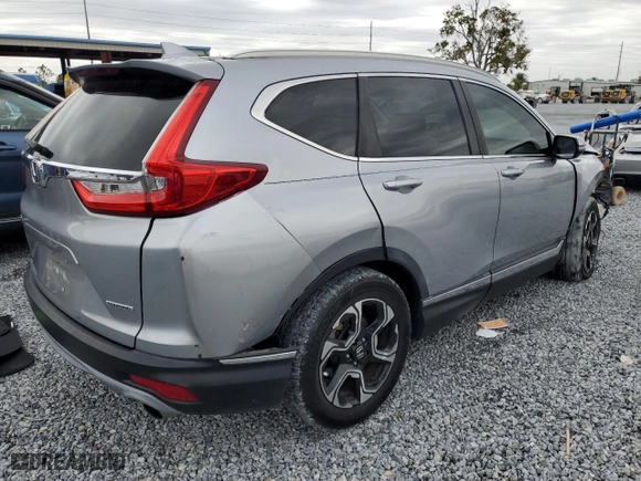 2019 Honda CR-V Touring with VIN 7FARW1H9XKE001289, listed as a Copart auction lot 48037345 with 29,690 mi miles and Salvage Title. Bid and sale history available at carsss.com. Image 3.