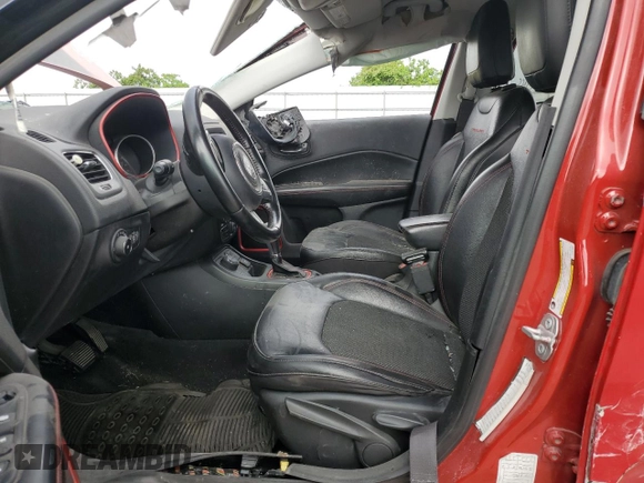 2020 Jeep Compass Trailhawk with VIN 3C4NJDDB7LT214691, listed as a Copart auction lot 55419415 with Not provided miles and Non repairable. Bid and sale history available at DreamBid. Image 7.