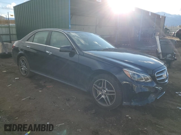 2014 Mercedes-Benz E 550 Sport with VIN WDDHF9BB5EB073256, listed as a Copart auction lot 44278285 with 55,389 mi miles and Salvage Title. Bid and sale history available at DreamBid. Image 4.