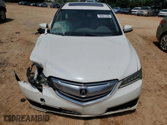 2015 Acura TLX V6 with VIN 19UUB2F37FA020825, listed as a Copart auction lot 56641335 with 213,871 mi miles and Salvage title. Bid and sale history available at DreamBid. Image 5.