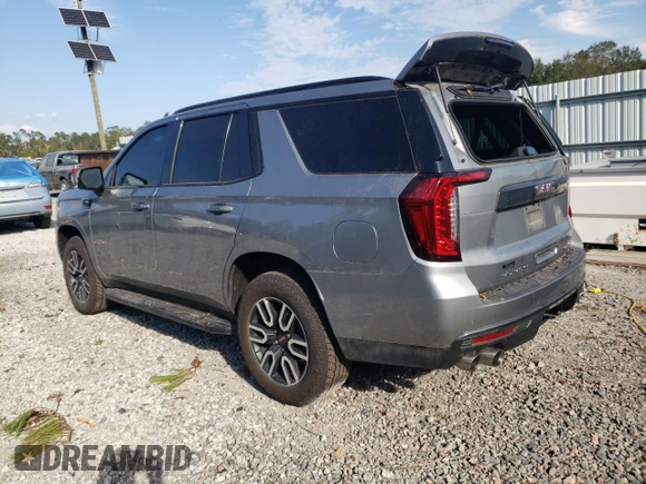 2023 GMC Yukon AT4 with VIN 1GKS2CKL6PR243916, listed as a Copart auction lot 74857434 with 15,509 mi miles and Salvage Title. Bid and sale history available at carsss.com. Image 2.