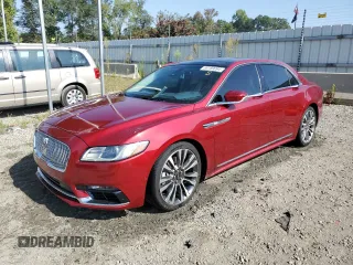 2017 Lincoln Continental Reserve with VIN 1LN6L9RP5H5608337, listed as a Copart auction lot 69189094 with 34,383 mi miles and Salvage Title. Bid and sale history available at carsss.com. Image 1.