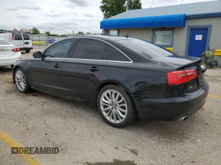 2012 Audi A6 Premium Plus with VIN WAUGGAFC8CN071789, listed as a Copart auction lot 53556854 with 147,563 mi miles and Salvage title. Bid and sale history available at DreamBid. Image 2.