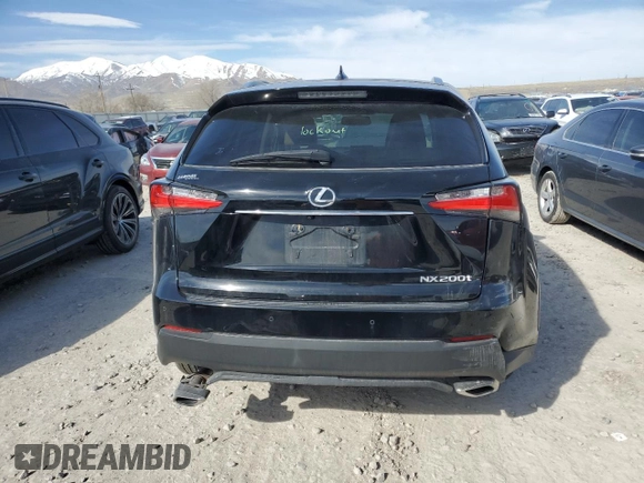 2017 Lexus NX with VIN JTJBARBZ0H2118889, listed as a Copart auction lot 50250115 with 0 mi miles and Salvage Title. Bid and sale history available at carsss.com. Image 6.