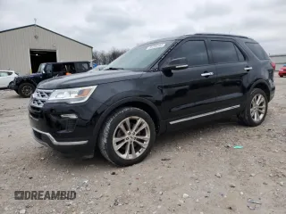 2019 Ford Explorer Limited with VIN 1FM5K8FH6KGB52401, listed as a Copart auction lot 85208344 with 105,006 mi miles and Salvage Title. Bid and sale history available at carsss.com. Image 1.