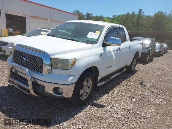 2007 Toyota Tundra SR5 with VIN 5TBRT54167S453554, listed as a IAAI auction lot 42037965 with 307,246 mi miles and . Bid and sale history available at DreamBid. Image 2.