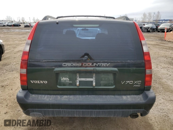 1998 Volvo V70 XC with VIN YV1LZ5642W2435930, listed as a Copart auction lot 52203545 with 254,226 mi miles and Salvage Title. Bid and sale history available at carsss.com. Image 6.
