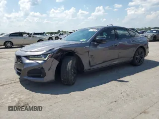 2021 Acura TLX w/A-Spec Package with VIN 19UUB6F51MA001449, listed as a Copart auction lot 61774275 with 83,036 mi miles and Salvage title. Bid and sale history available at DreamBid. Image 1.