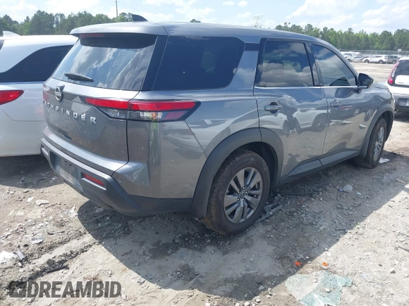 2024 Nissan Pathfinder S with VIN 5N1DR3AA0RC306767, listed as a IAAI auction lot 42233662 with 34,074 mi miles and . Bid and sale history available at DreamBid. Image 4.