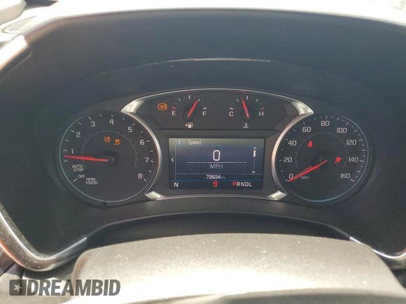 2021 Chevrolet Equinox LT with VIN 3GNAXJEV2ML393882, listed as a Copart auction lot 62069455 with 72,934 mi miles and Salvage title. Bid and sale history available at DreamBid. Image 9.