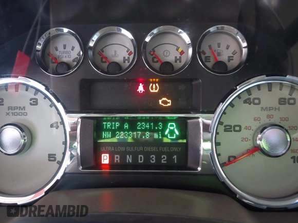 2010 Ford F-250 XL with VIN 1FTSW2BR5AEB17561, listed as a IAAI auction lot 42699954 with 223,317 mi miles and . Bid and sale history available at DreamBid. Image 7.