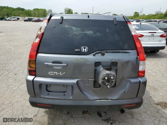2005 Honda CR-V EX SE with VIN JHLRD789X5C064983, listed as a Copart auction lot 52532554 with 147,209 mi miles and Salvage Title. Bid and sale history available at carsss.com. Image 6.
