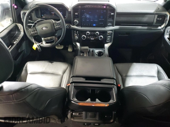 2024 Ford F-150 XLT with VIN 1FTFW3L57RKD55363, listed as a Copart auction lot 49289765 with 23,047 mi miles and Salvage Title. Bid and sale history available at carsss.com. Image 8.
