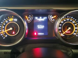 2020 Jeep Wrangler Unlimited Willys z VIN 1C4HJXDN1LW138856, wystawiony jako Copart lot #52433095 z przebiegiem 74 944 mil mil oraz Szkoda całkowita • Salvage title. Historia ofert i sprzedaży dostępna na DreamBid. Obrazek 9.