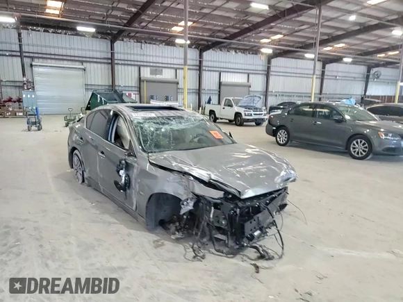 2018 Infiniti Q50 3.0t LUXE with VIN JN1EV7AP4JM364883, listed as a Copart auction lot 51528925 with 0 mi miles and Salvage Title. Bid and sale history available at carsss.com. Image 10.