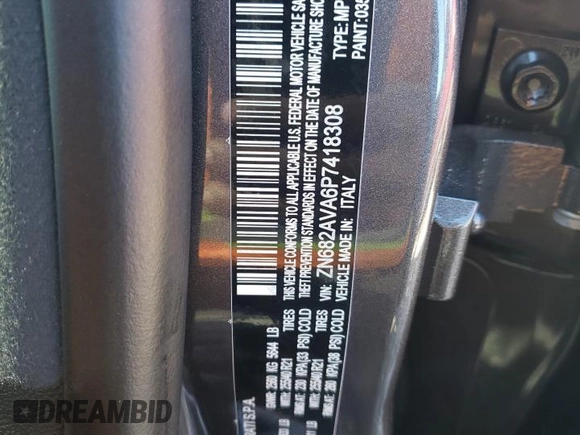 2023 Maserati Grecale GT z VIN ZN682AVA6P7418308, wystawiony jako Copart lot #88347945 z przebiegiem 4 658 mil mil oraz Szkoda całkowita • Salvage title. Historia ofert i sprzedaży dostępna na DreamBid. Obrazek 14.
