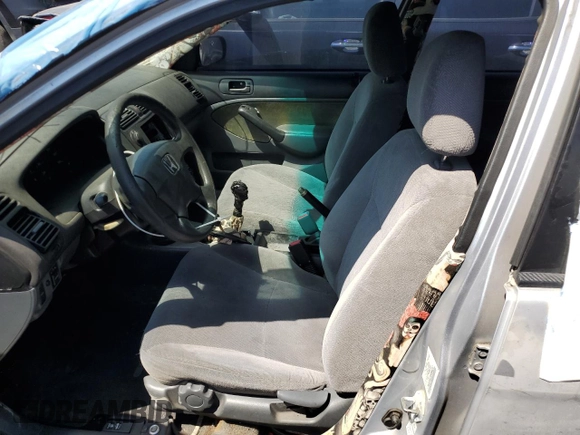 2001 Honda Civic LX with VIN 2HGES15531H544212, listed as a Copart auction lot 50303845 with 0 mi miles and Salvage Title. Bid and sale history available at carsss.com. Image 7.