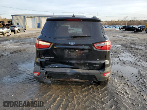 2019 Ford EcoSport SE z VIN MAJ6S3GLXKC274710, wystawiony jako Copart lot #86372834 z przebiegiem 66 222 mil mil oraz Szkoda całkowita • Salvage title. Historia ofert i sprzedaży dostępna na DreamBid. Obrazek 6.