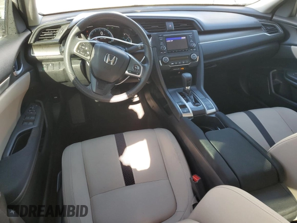 2019 Honda Civic LX with VIN 19XFC2F63KE011402, listed as a Copart auction lot 49279355 with 15,814 mi miles and Salvage Title. Bid and sale history available at DreamBid. Image 8.