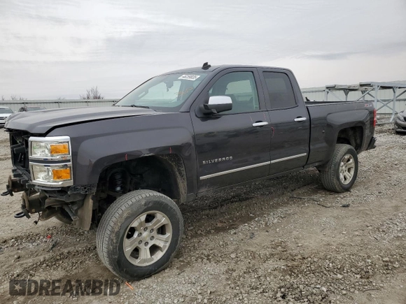 2014 Chevrolet Silverado 1500 LTZ with VIN 1GCVKSEC8EZ210170, listed as a Copart auction lot 48259835 with 134,905 mi miles and Salvage Title. Bid and sale history available at DreamBid. Image 1.
