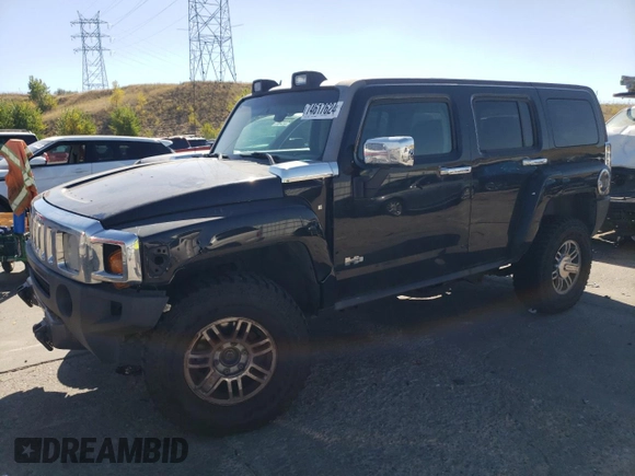 2007 Hummer H3 SUV with VIN 5GTDN13E478185870, listed as a Copart auction lot 74617624 with 169,618 mi miles and Clean Title. Bid and sale history available at carsss.com. Image 1.