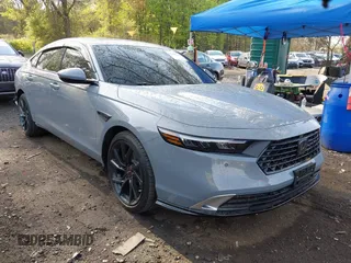 2024 Honda Accord Touring with VIN 1HGCY2F89RA058485, listed as a IAAI auction lot 42154736 with 2,369 mi miles and . Bid and sale history available at DreamBid. Image 1.