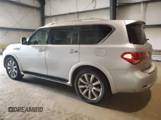 2013 Infiniti QX56 with VIN JN8AZ2NE1D9041608, listed as a Copart auction lot 82826824 with 141,883 mi miles and Salvage Title. Bid and sale history available at carsss.com. Image 2.