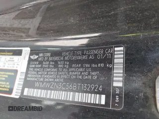 2011 MINI Convertible with VIN WMWZN3C56BT132924, listed as a IAAI auction lot 42161363 with 133,444 mi miles and . Bid and sale history available at DreamBid. Image 9.