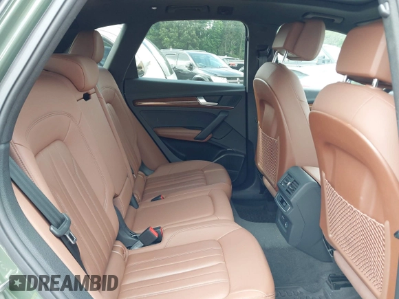 2023 Audi Q5 S line Premium Plus with VIN WA1EAAFY1P2111431, listed as a IAAI auction lot 42355144 with 43,498 mi miles and . Bid and sale history available at DreamBid. Image 8.