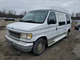 1993 Ford Econoline Cargo with VIN 1FDEE14N8PHA30213, listed as a Copart auction lot 88100175 with 87,897 mi miles and Clean Title. Bid and sale history available at carsss.com. Image 1.