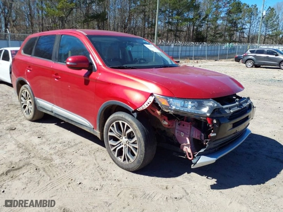 2016 Mitsubishi Outlander SE with VIN JA4AD3A38GZ052690, listed as a IAAI auction lot 41698863 with 104,537 mi miles. Bid and sale history available at carsss.com. Image 1.