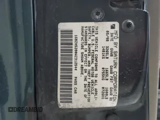 1998 Saturn SL z VIN 1G8ZH5280WZ312544, wystawiony jako Copart lot #50971665 z przebiegiem 119 855 mil mil oraz Szkoda całkowita • Salvage title. Historia ofert i sprzedaży dostępna na DreamBid. Obrazek 12.