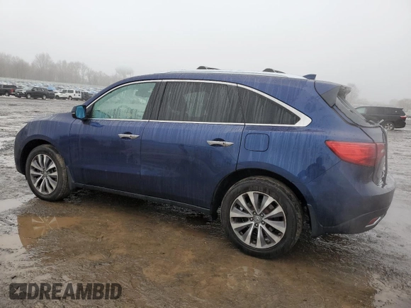 2015 Acura MDX Technology z VIN 5FRYD4H63FB024972, wystawiony jako Copart lot #44775045 z przebiegiem 91 100 mil mil oraz Szkoda całkowita • Salvage title. Historia ofert i sprzedaży dostępna na DreamBid. Obrazek 2.