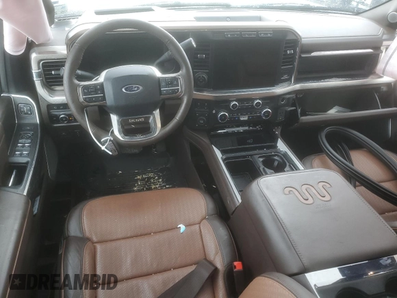 2024 Ford Super Duty F-250 SRW XL with VIN 1FT8W2BM5RED02980, listed as a Copart auction lot 49395015 with 37,462 mi miles and Salvage Title. Bid and sale history available at carsss.com. Image 8.