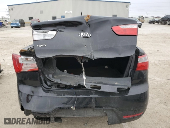 2014 Kia Rio LX with VIN KNADM4A32E6400150, listed as a Copart auction lot 43740215 with 168,310 mi miles and Salvage Title. Bid and sale history available at carsss.com. Image 6.
