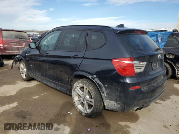 2013 BMW X3 xDrive35i with VIN 5UXWX7C50DL977275, listed as a Copart auction lot 46266915 with Not Provided miles and Salvage Title. Bid and sale history available at DreamBid. Image 2.