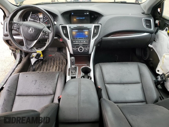 2017 Acura TLX with VIN 19UUB1F39HA004574, listed as a Copart auction lot 58844505 with 86,062 mi miles and Salvage title. Bid and sale history available at DreamBid. Image 8.