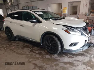 2017 Nissan Murano Platinum z VIN 5N1AZ2MH8HN137767, wystawiony jako IAAI lot #41596109 z przebiegiem 80 277 mil mil oraz . Historia ofert i sprzedaży dostępna na DreamBid. Obrazek 1.